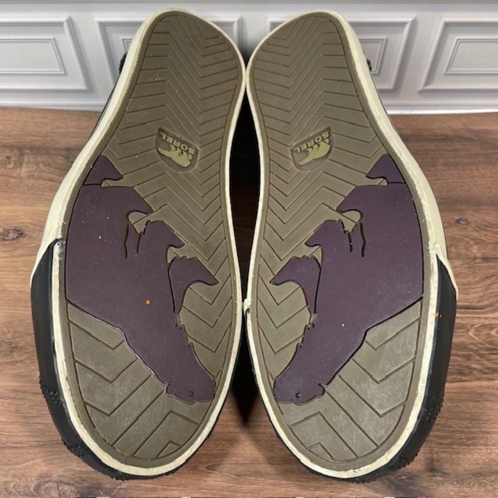 Sorel Sentry Womens Slip On Canvas Rubber Toe Canvas Gray Duck Shoes Flats 6.5 - Picture 9 of 9